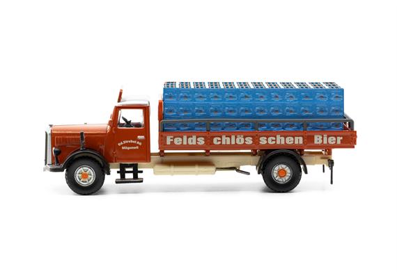 ACE 002370 Saurer S4C Pritsche Strebel Feldschlösschen - H0 (1:87) | Bild 6