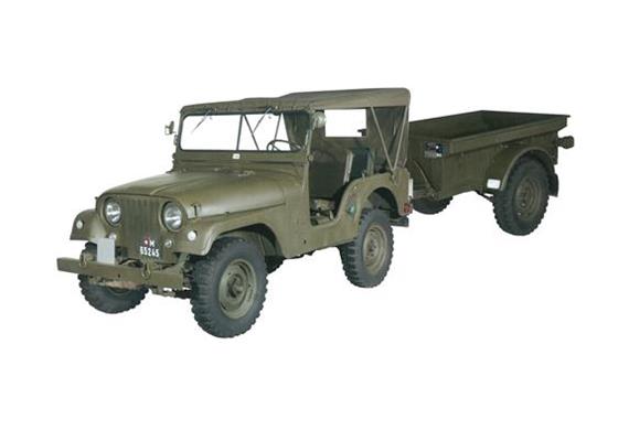 ACE Arwico Collection Edition 005102 Armee-Jeep Willys M38A1 mit Anhänger HO | Bild 1
