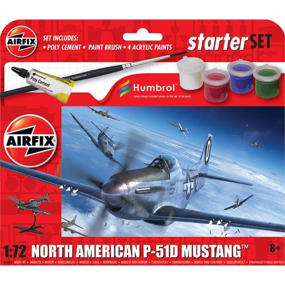 Airfix A55013 Starter Set - North American P-51D Mustang - Massstab 1:72