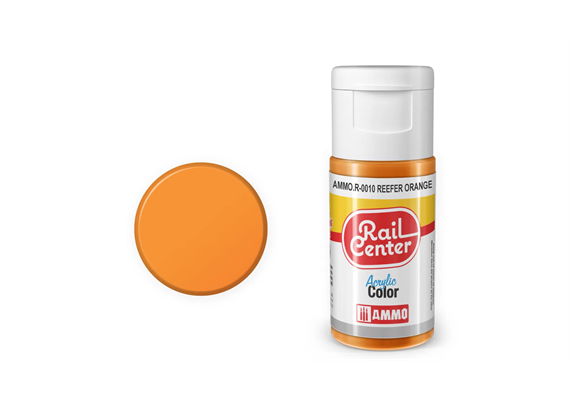 AMMO R-0010 Rail Center Reefer-Orange, matt, Acrylfarbe, 20 ml