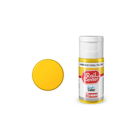 AMMO R-0012 Rail Center Signalgelb, matt, Acrylfarbe, 20 ml