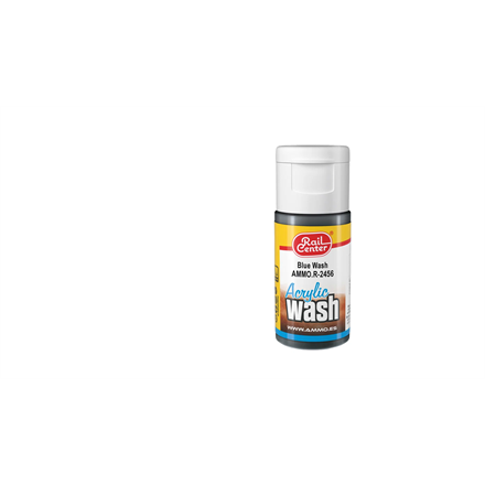 AMMO R-2456 Blau, Acryl Wash, Inhalt 15ml - H0, TT, N, Z, 0, 1, G, H0m, H0e
