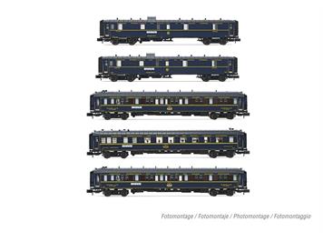 Arnold HN4465 CIWL 5 Wagen Orient-Express 2x D, 1x WR, 2x WL, 14 - N (1:160)