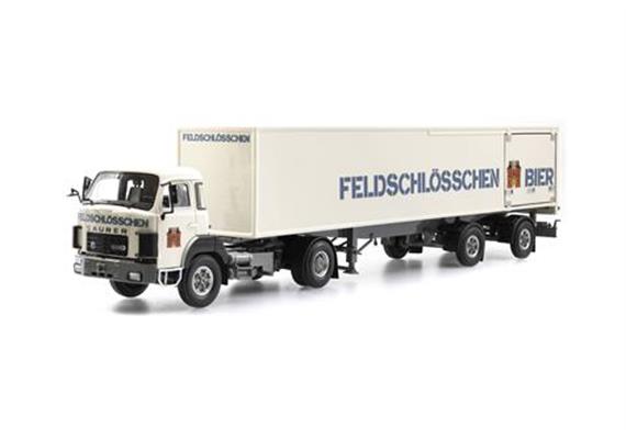 ATC 005526 Saurer D330B Frontlenker Sattelzug Feldschlösschen Bier, Massstab 1:43 | Bild 1