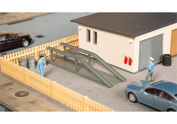 Auhagen 11484 Garagen mit Zubehör - H0 (1:87) | Bild 5