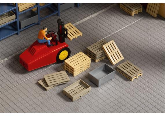 Auhagen 41660 Schwerlastregal und Paletten H0 | Bild 2