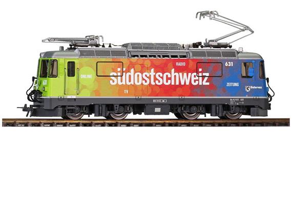 Bemo 1258 175 RhB Ge 4/4 II 631 Werbelok "Südostschweiz", analog - H0m (1:87)