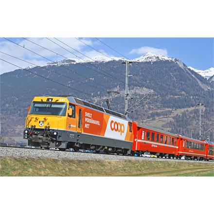 Bemo 1259 181 RhB Ge 4/4 III 641 "Coop", analog - H0m (1:87)