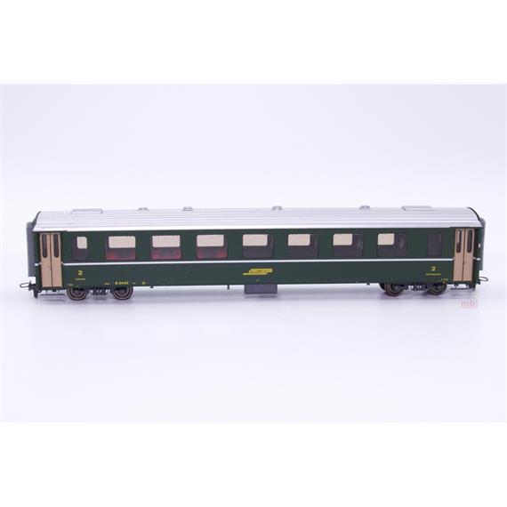 Bemo 3240 112 RhB B 2442 Einheitswagen II grün - H0m (1:87)