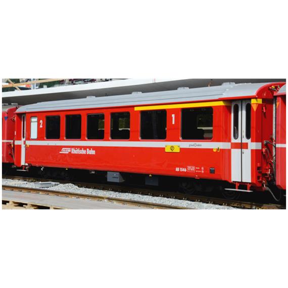 Bemo 3256 162 RhB AB 1542 Einheitswagen I BB neurot - H0m (1:87)