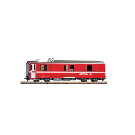 Bemo 3270 183 RhB D 4223 Packwagen neurot, Pantograph demontiert - H0m (1:87)