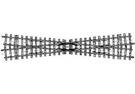 Bemo 4218 000 H0m 12° Kreuzung, 220mm