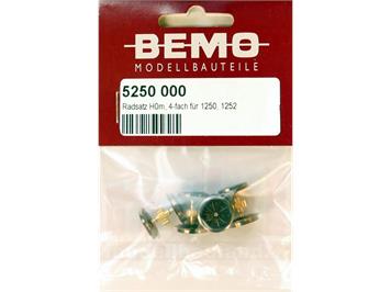 Bemo 5250 000 Radsatz mit Zahnrad für komplette Lok Ge 4/4I (= 4 Stück) - H0m (1:87)