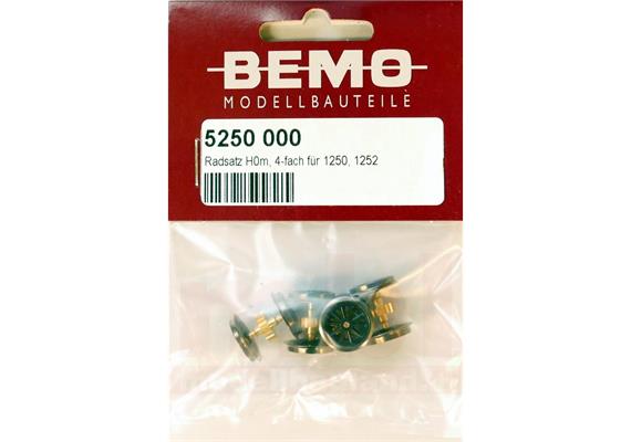 Bemo 5250 000 Radsatz mit Zahnrad für komplette Lok Ge 4/4I (= 4 Stück) - H0m (1:87) | Bild 1