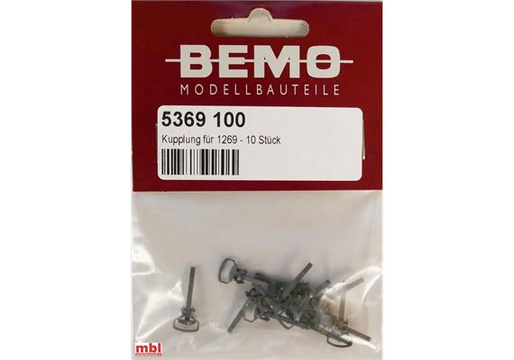 Bemo 5369 100 Kupplung für 1269 - 10 Stück - H0m (1:87)