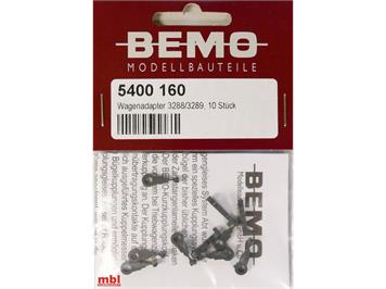 Bemo 5400 160 Kurzkupplung für 3288/3289 xxx, 10 Stück - H0m (1:87)