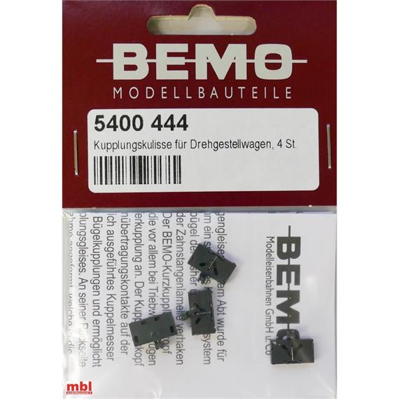 Bemo 5400 444 Kupplungskulisse für Drehgestellwagen, 4 Stück - H0m
