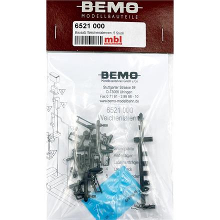 Bemo 6521 000 Bausatz Weichenlaternen, 5 Stück - H0m (1:87)