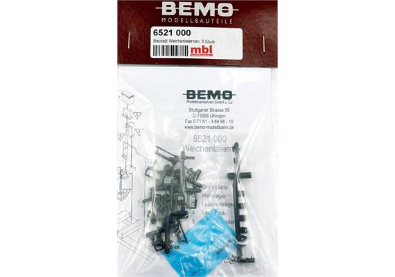 Bemo 6521 000 Bausatz Weichenlaternen, 5 Stück - H0m (1:87)