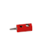 Brawa 3052 Stecker rund 2,5 mm rot, 10 Stück