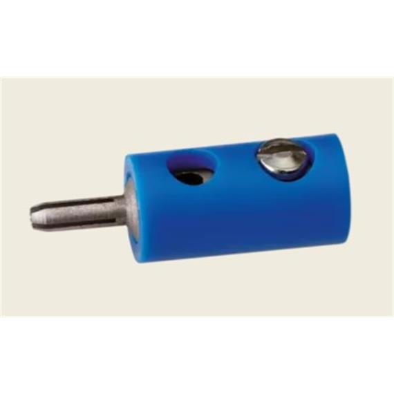 Brawa 3055 Stecker rund 2,5 mm blau, 10 Stück