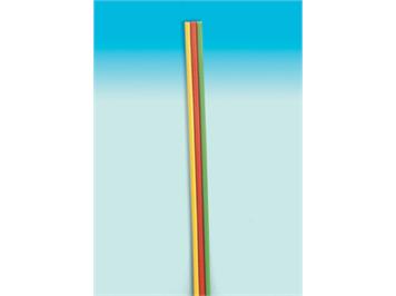Brawa 32393 Flachbandkabel 3-fach gelb/rot/grün, 25 Meter, 0.14 mm²