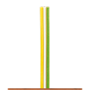 Brawa 32395 25 Meter Flachbandlitze 3 - farben gelb/weiss/grün, 0,14 qmm