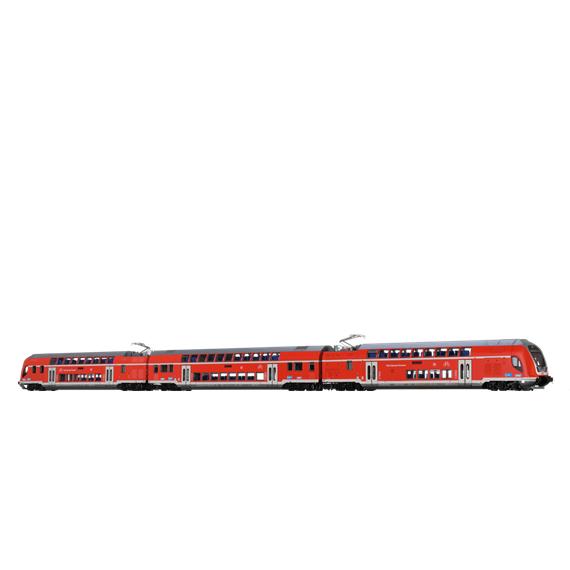 BRAWA 44502 TWINDEXX VARIO DOPPELSTOCK-TRIEBZUG DER DB AG, 3ER-EINHEIT - DC 2L