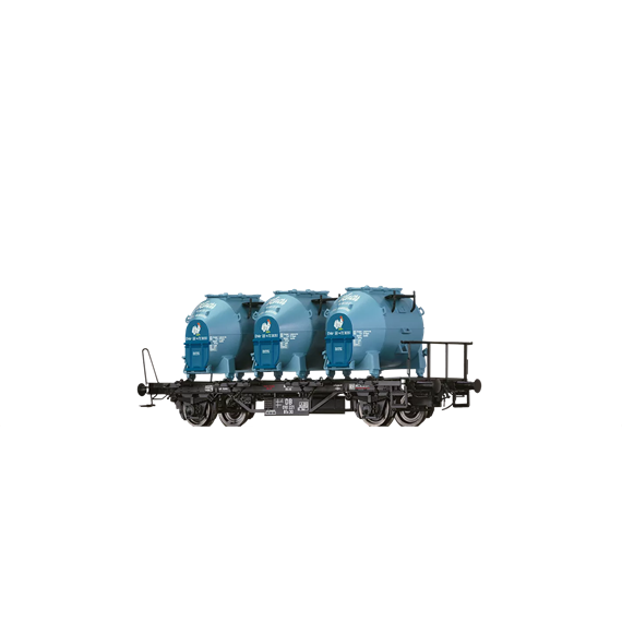 Brawa 50599 Behältertragwagen BTs 30 DB, mit Efkr401 "Knorr" - H0 (1:87)