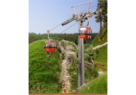 Brawa 6344 Hahnenkamm Ergänzungspackung (2 Gondeln) - H0 (1:87)