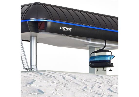 BRAWA 6346 Sesselbahn mit 6er Sesseln inklusive Gebäude - H0 (1:87) | Bild 3