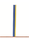 Brawa 3172 Flachbandkabel 3farb. blau/blau/gelb für Märklin, 0,14mm - 5 m