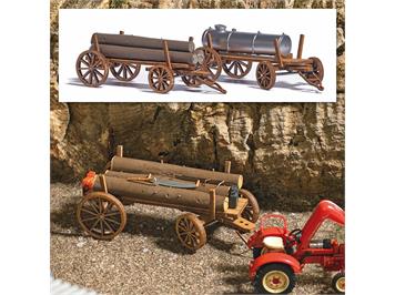 Busch 1386 2 Holzwagen - H0 (1:87)