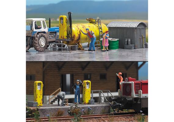 Busch 1413 Diesel-Tankstelle - H0 (1:87)