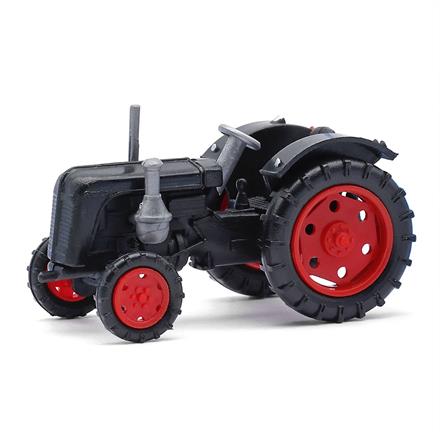 Busch 210010104 Traktor Famulus, Schwarz mit roten Felgen - H0 (1:87)