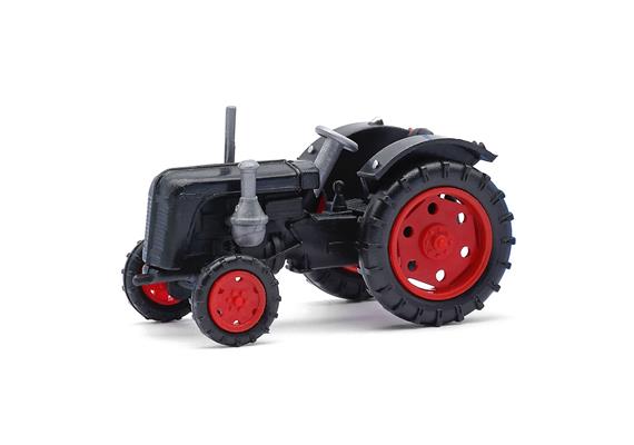 Busch 210010104 Traktor Famulus, Schwarz mit roten Felgen - H0 (1:87)