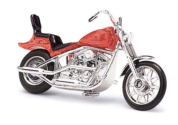 Busch 40153 US Motorrad, rot - H0 (1:87)