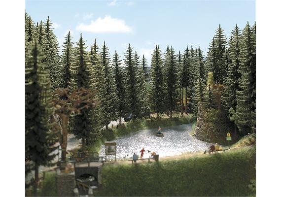 Busch 6137 2 Hochstammfichten - H0 (1:87)