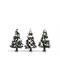 Busch 6464 3 Verschneite Weihnachtsbäume mit Kugeln - H0 (1:87)