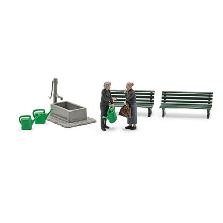 Busch 79932 Action Set: Witwentreffen - H0 (1:87)