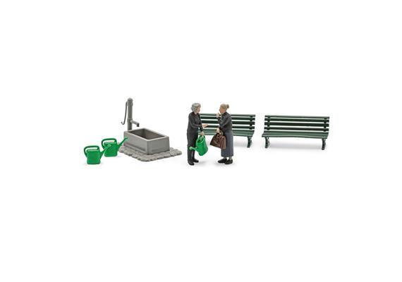 Busch 79932 Action Set: Witwentreffen - H0 (1:87) | Bild 1