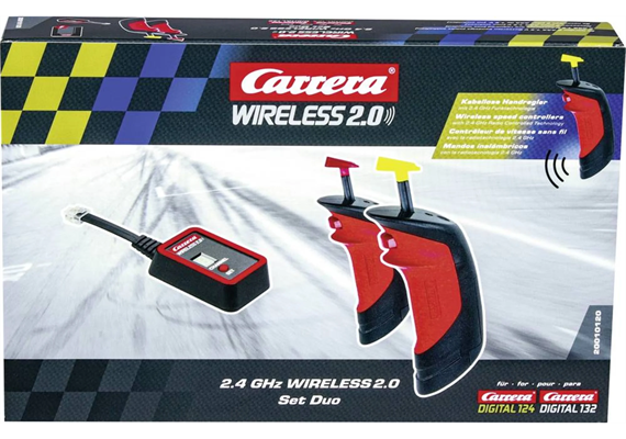 Carrera 20010120 Wireless 2.0 Set Duo Digital 132/124 - Batteriebetrieb mit 1,5V AAA