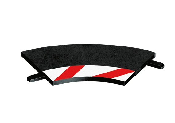 Carrera 20020551 Innenrandstreifen für Kurve 1/60° 3 Stück, Endstücke 2 Stück | Bild 1