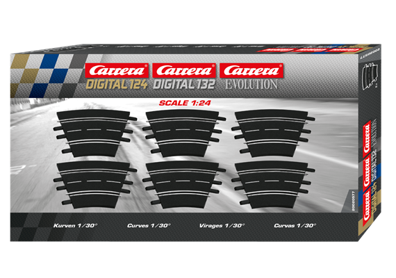Carrera 20020577 Kurven 1/30° (6) - DIGITAL 124, DIGITAL 132, Carrera EVOLUTION | Bild 2