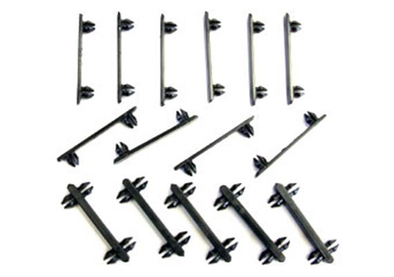 Carrera 20088111 Schienenverbindungsclips, 10 x einzel und 5 x doppel - GO!!! GO PLUS | Bild 1