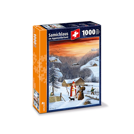 Carta.Media 7270 Puzzle Samichlaus im Appenzellerland, mit 1000 Teilen im Format 50 x 70cm