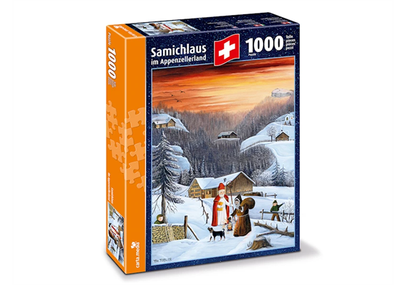 Carta.Media 7270 Puzzle Samichlaus im Appenzellerland, mit 1000 Teilen im Format 50 x 70cm