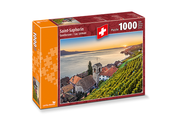 Carta.Media 7272 Puzzle St. Saphorin am Genfersee, 1000 teilig