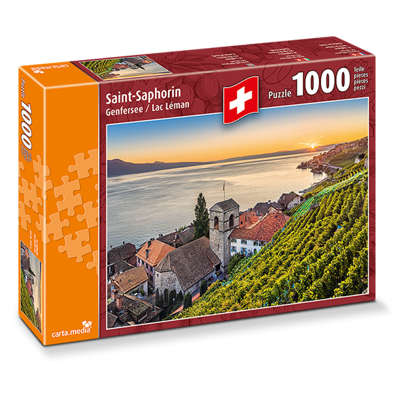 Carta.Media 7272 Puzzle St. Saphorin am Genfersee, 1000 teilig