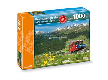 Carta.Media 7285 Puzzle Muottas Muragl bei St.Moritz, 1000 teilig